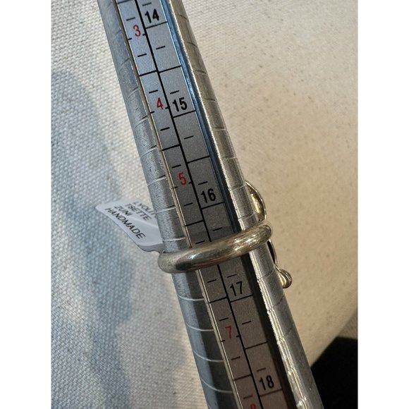 Lyolito Tsette ZUNI Native Sterling Silver CARVED TURQUOISE & CORAL Ring Size 6 - Picture 7 of 12